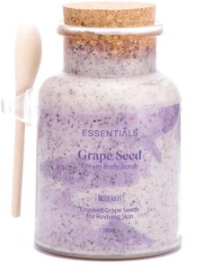 Essentials Body Scrub Cream With Grape Seed الرائع ل تقشير المناطق الحساسة قبل إزالة الشعر