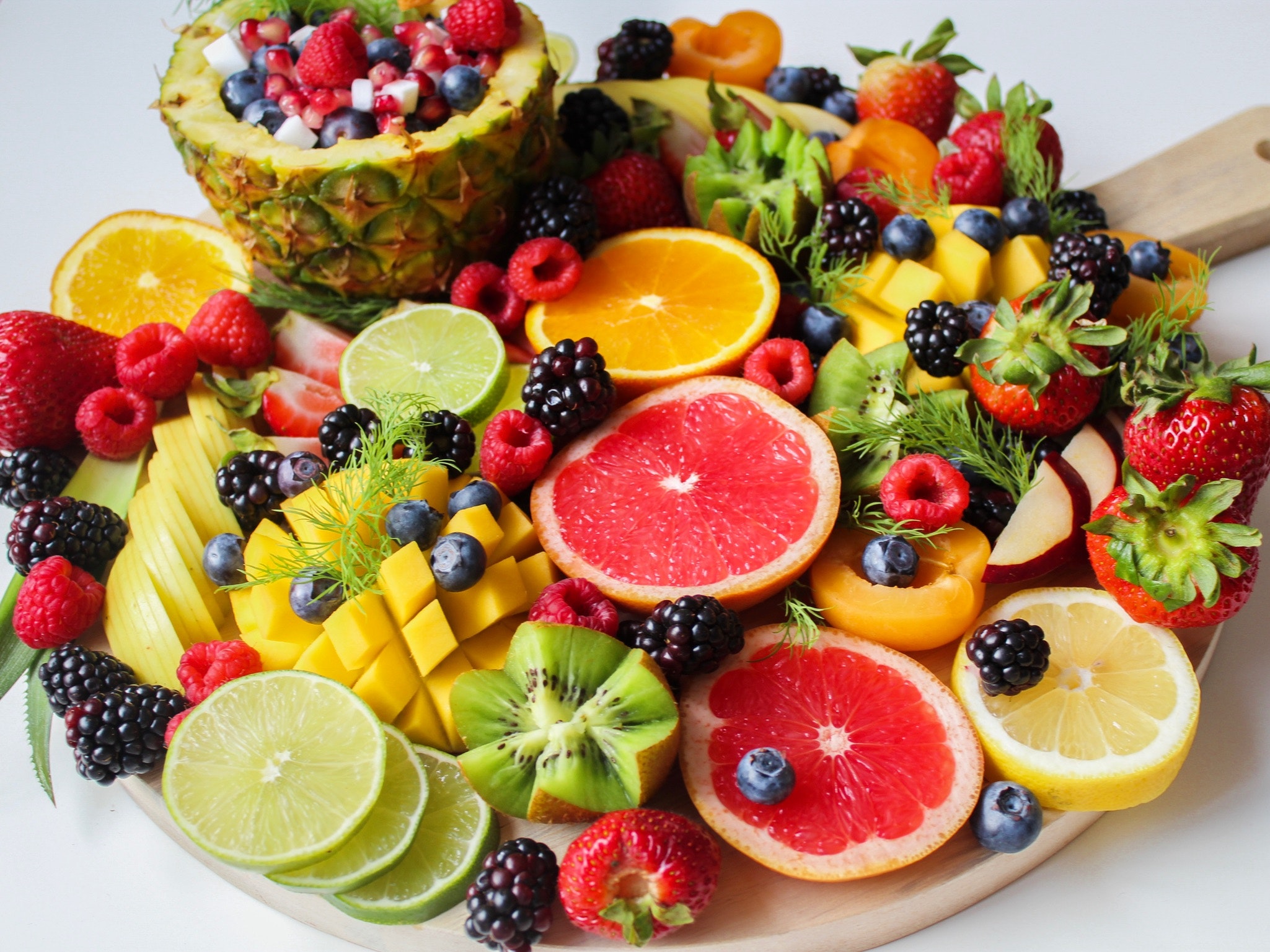 تناول الفاكهة والخضراوات