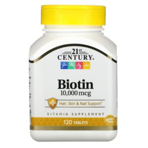 أقراص biotin 10000 للشعر من 21st Century