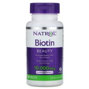 أقراص بيوتين للشعر 10000 من Natrol