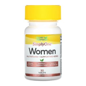  SimplyOne افضل حبوب فيتامينات للنساء من Super Nutrition‏