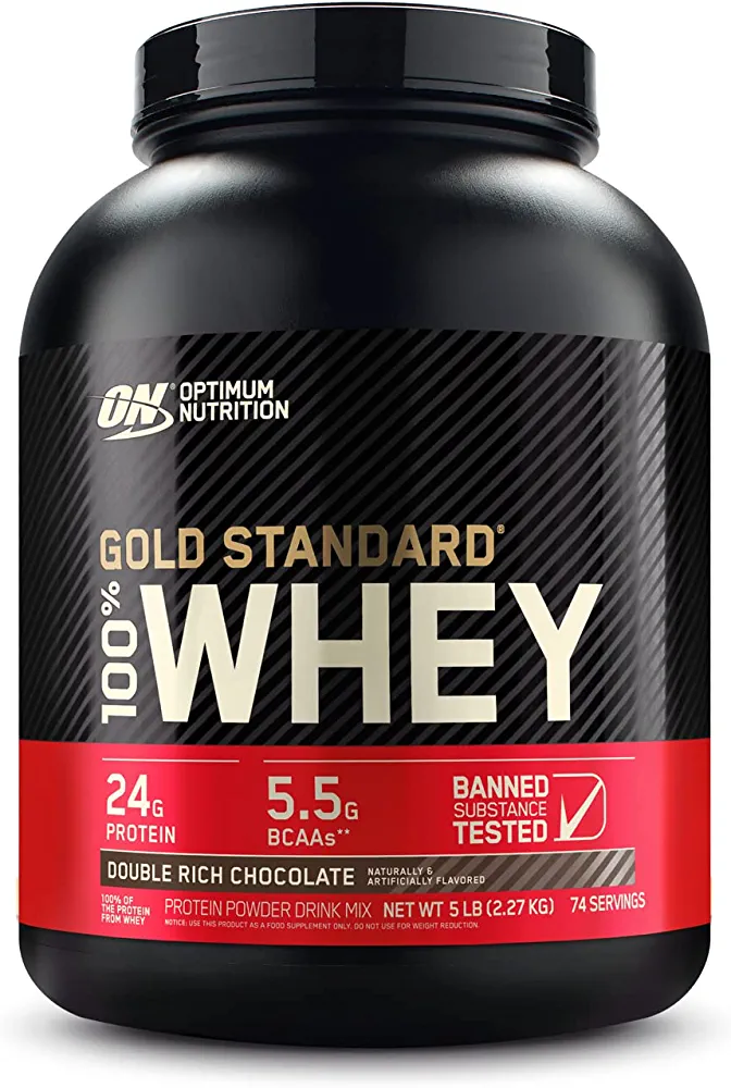 واي بروتين Gold Standard جولد ستاندرد لعضلاتٍ أكبر وأكثرَ امتلاءً.