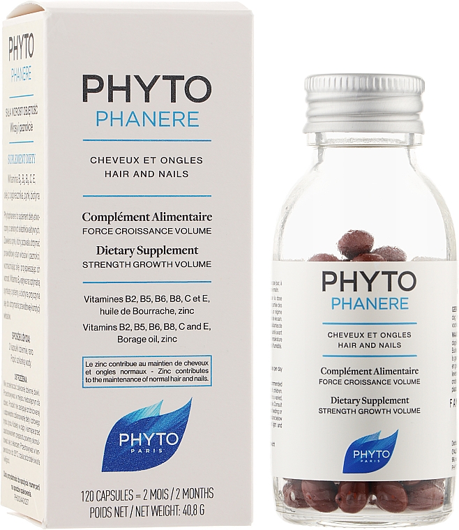 تساعدكِ حبوب  فيتو فينير phytophanere  للشعر على التَّغلُّب على تساقط الشَّعر.